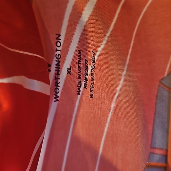 WORTHINGTON Sleeveless Blouse Shell XL - Picture 8 of 8